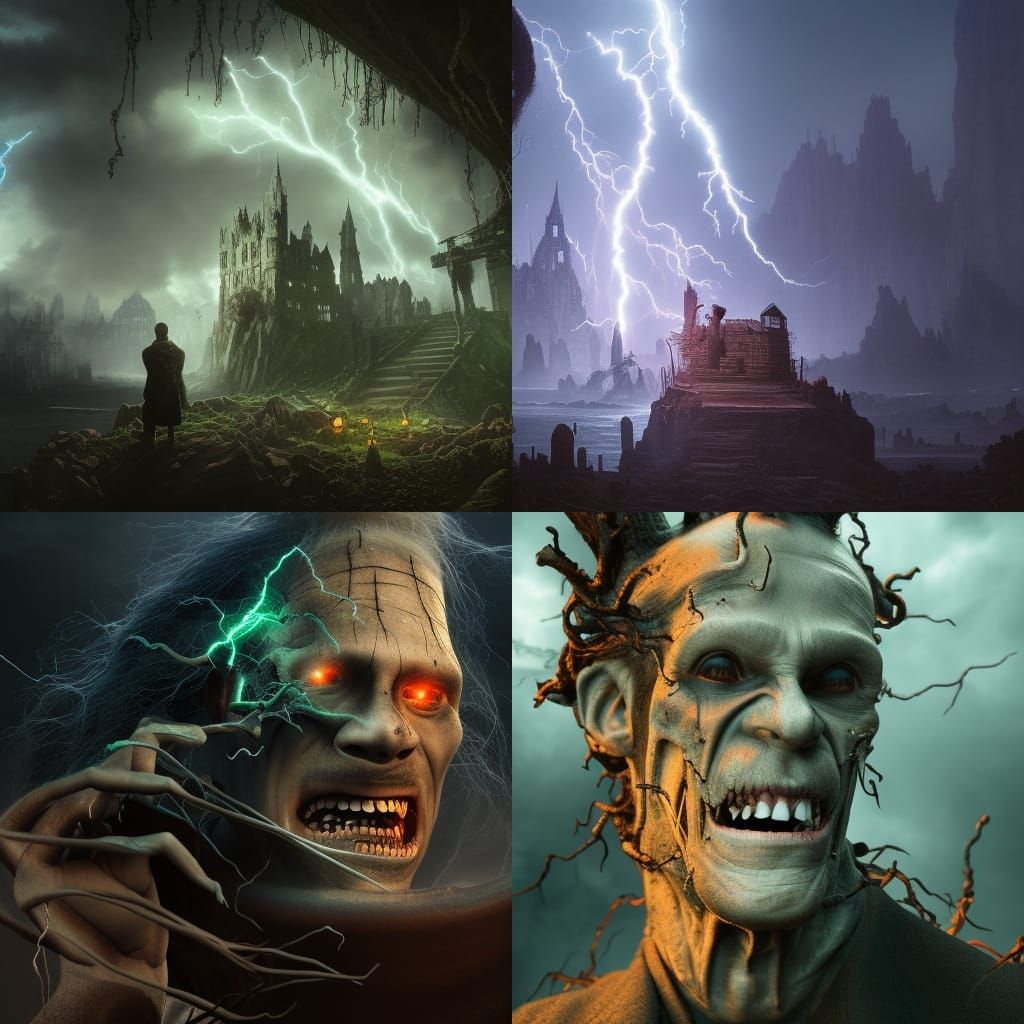 Mad Scientist Awakens Frankenstein in Gothic Style