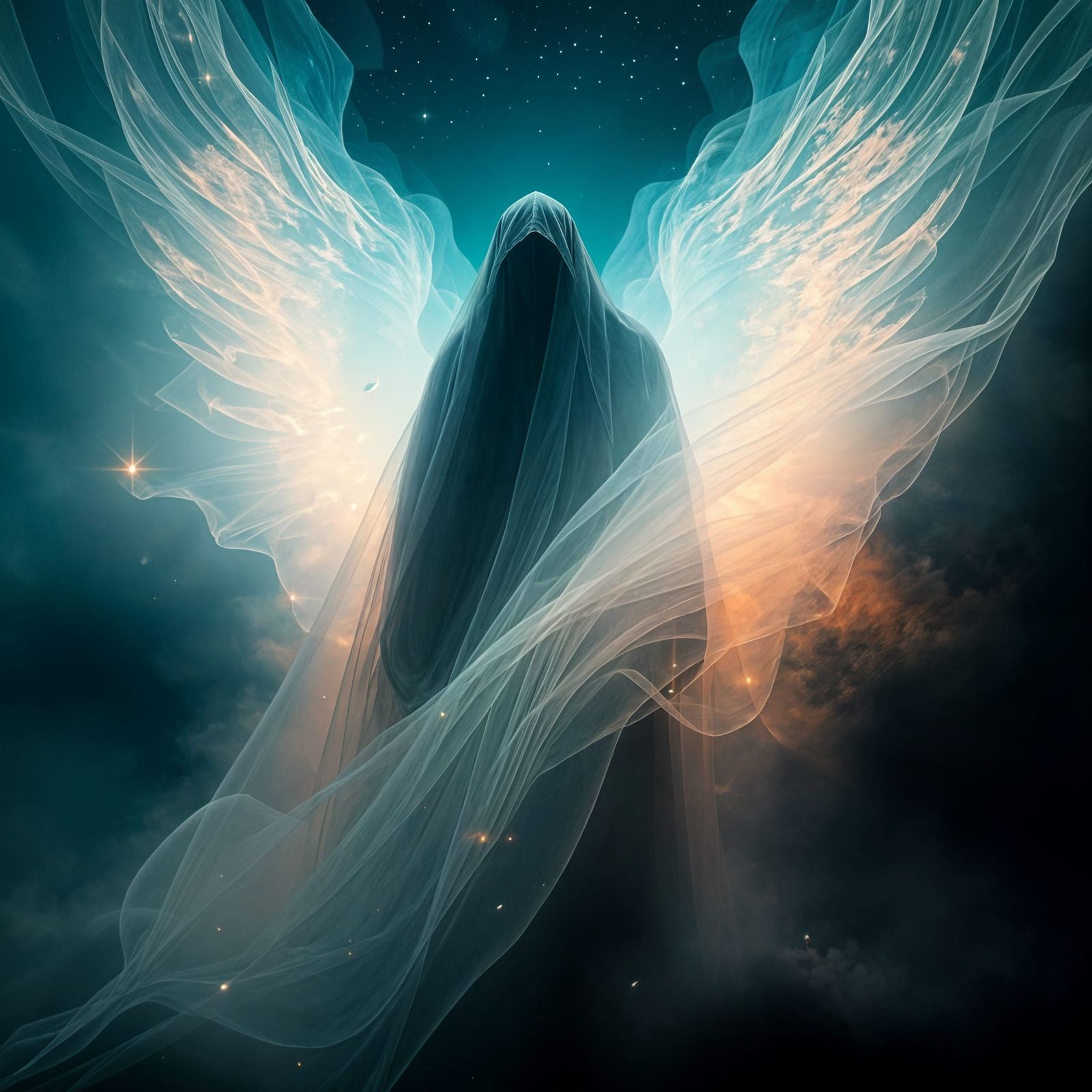 Ethereal Veil Between Worlds Abstract