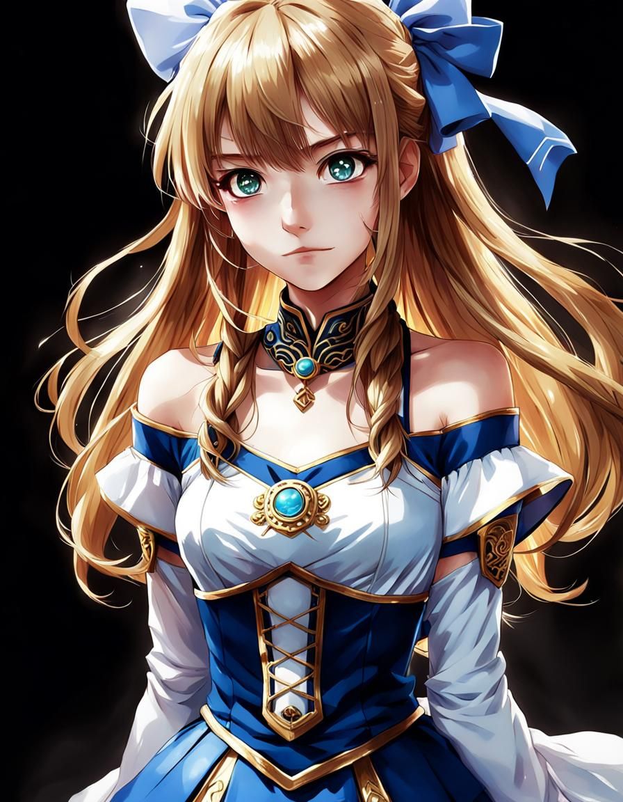 Japanese Anime Key Visual as Fantasy Artwork