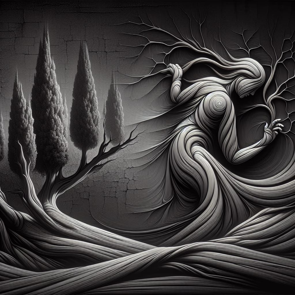 Arthritic Trees: A Dark Mode Masterpiece