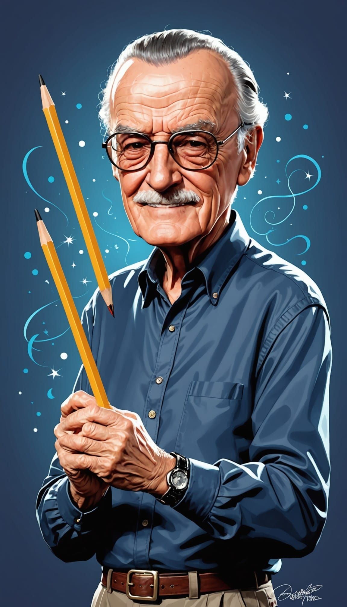 Spider-Man Draws Stan Lee with Magical Pencil