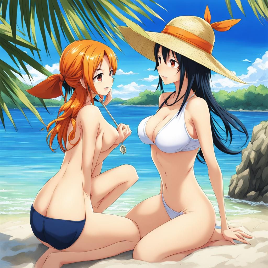 Anime Girl in Manga Key Visual Style