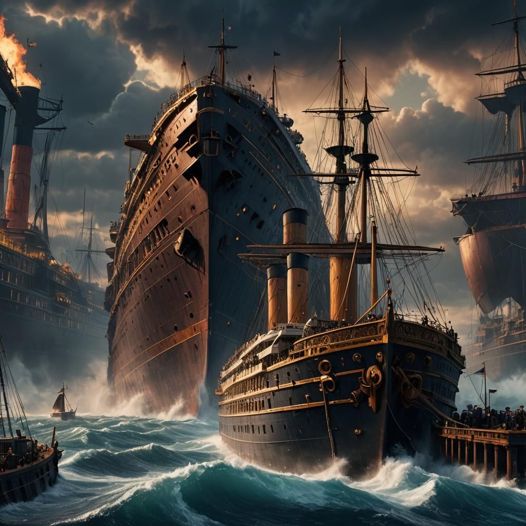 Titanic: Detailed Matte Painting in Deep Color