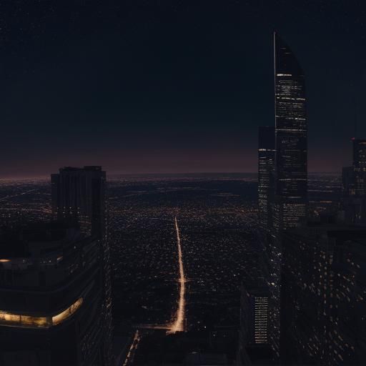 Night Landscape Generated by AI