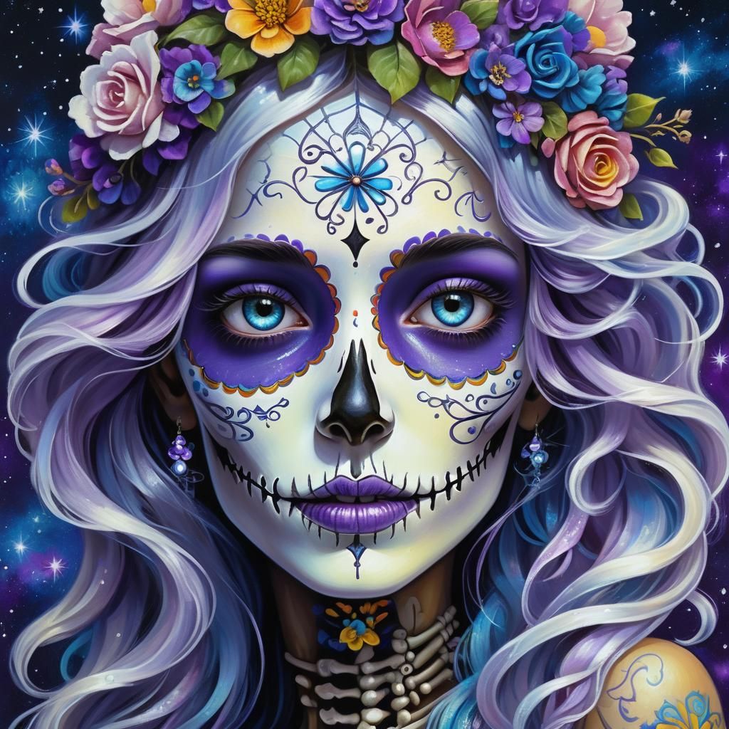 Muerte Lady Sugar Skull