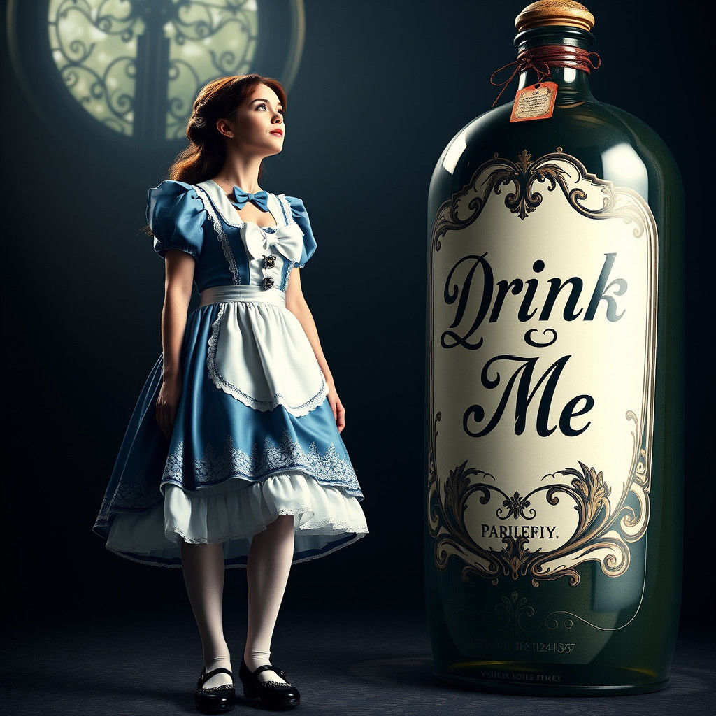 Alice in Wonderland Inspired Cinematic Film Still