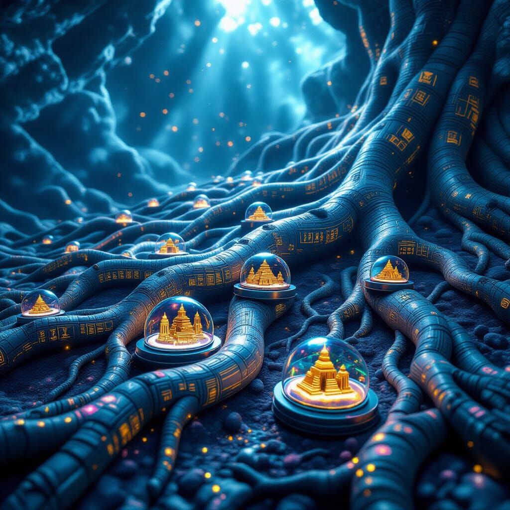 Psychedelic Tree Roots in Cosmic Void