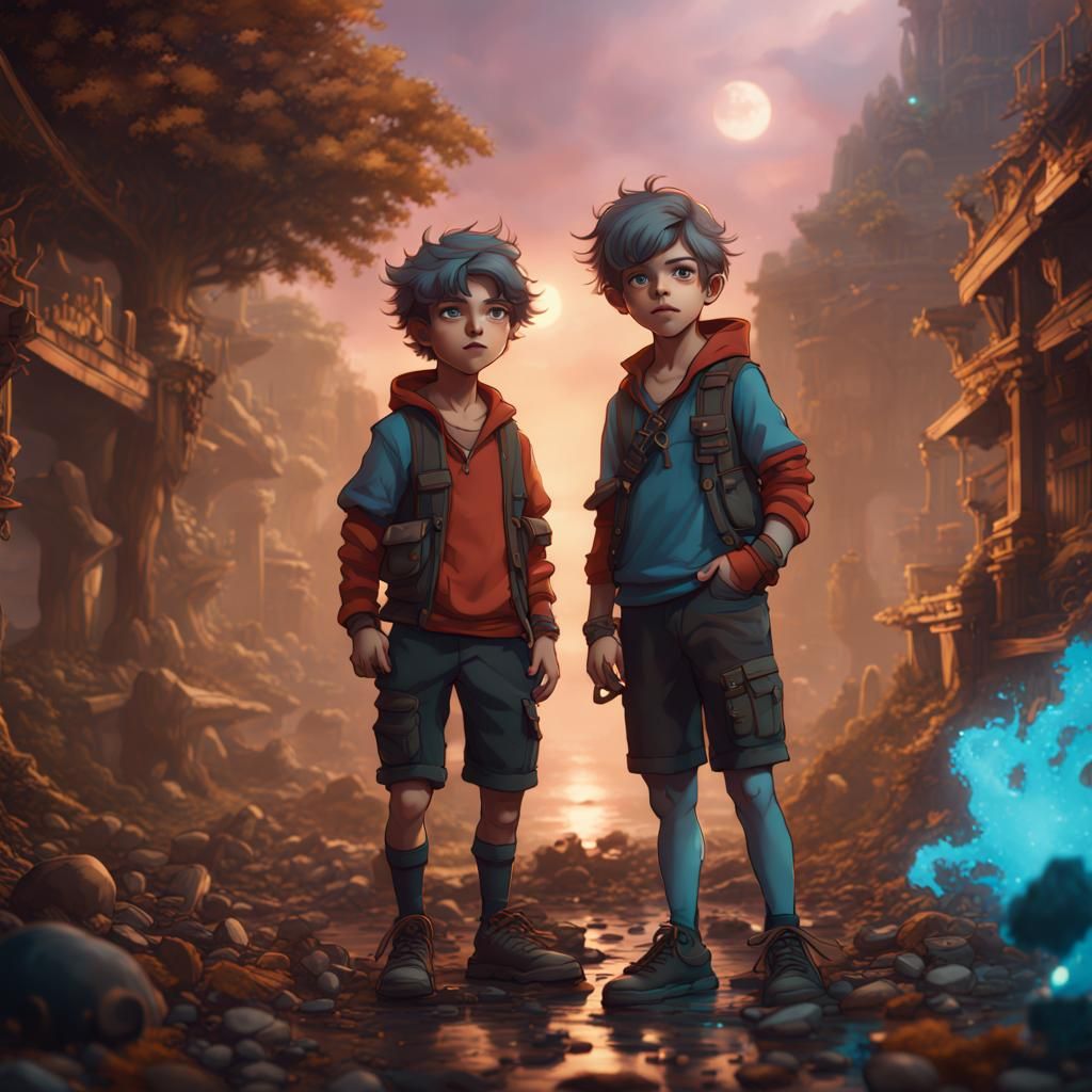 Gacha Club Characters Teasing Boys: Fantasy Art