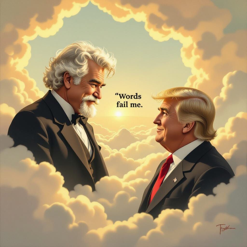Mark Twain Judges Donald Trump From Heaven