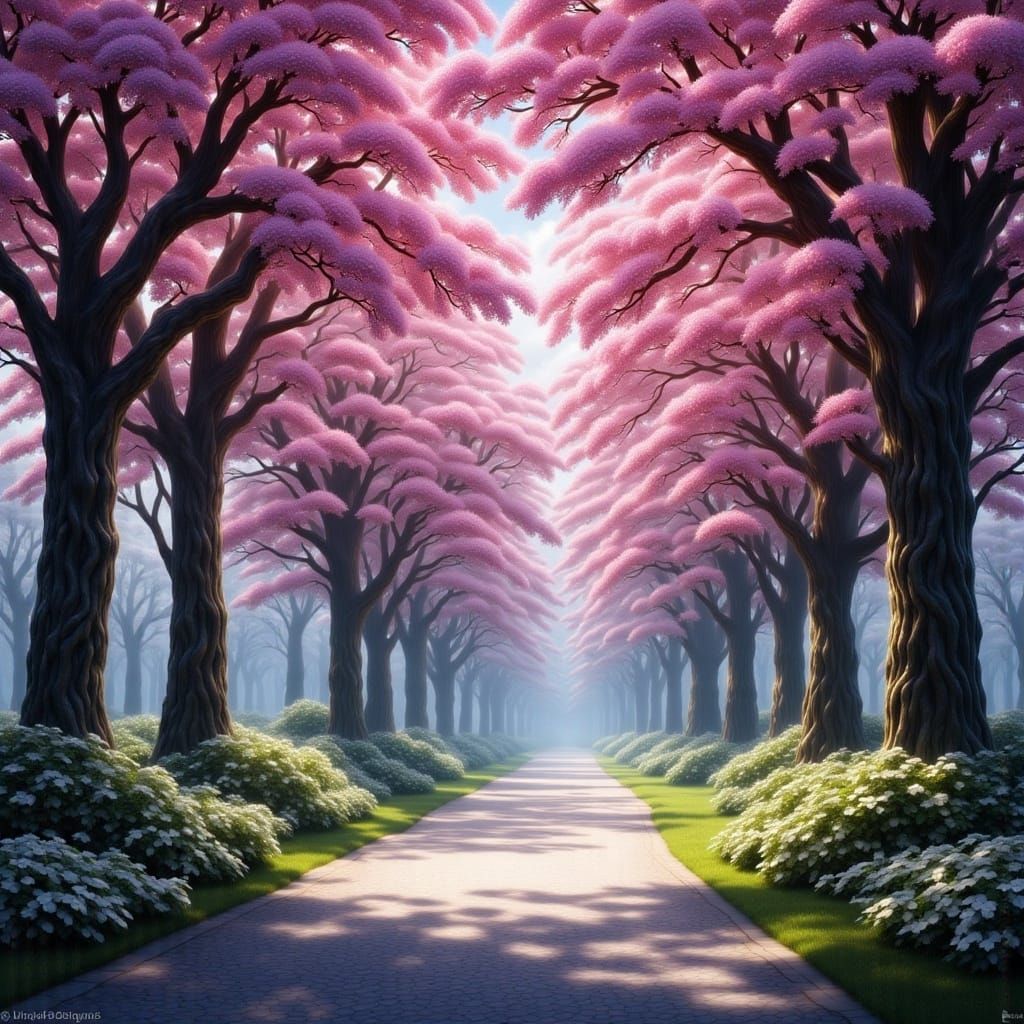 Fantastical Dogwood Trees in Vibrant Splendor