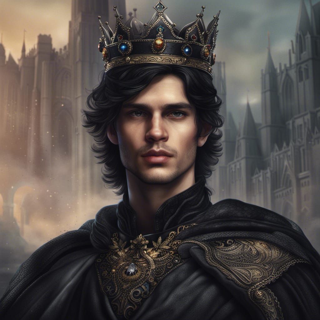 Gothic Royal Prince Portrait in Detailed Matte Painting