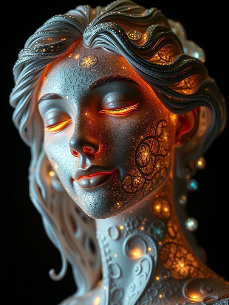 Surreal Goddess in Fractal Beauty