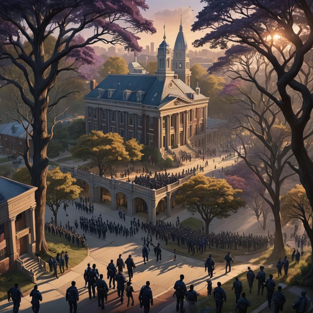 Federal Troops Escort Students: Concept Art