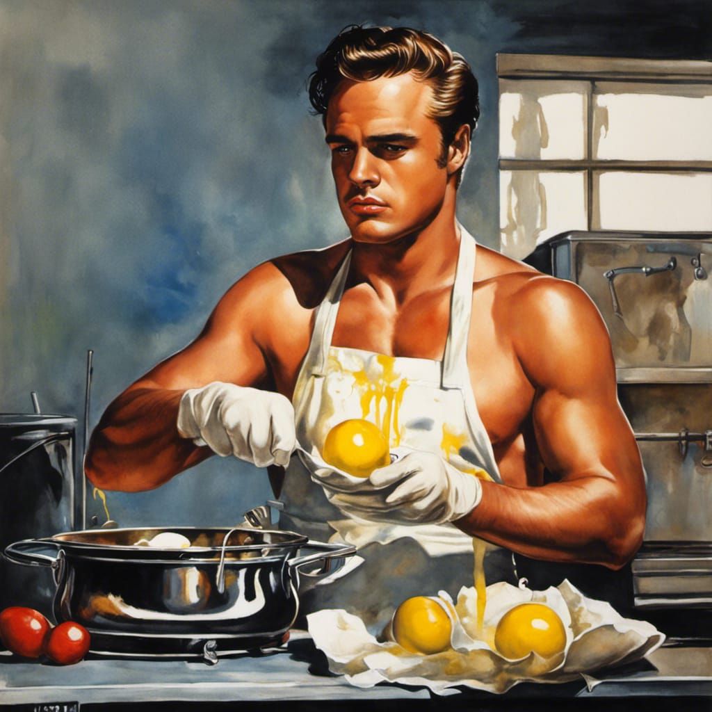 Marlon Brando at home, alone... 🎦🎞️