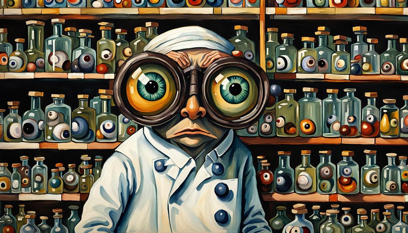 The Doctor won’t see you, now – Dr. Googly-eyes Von Squinty,...