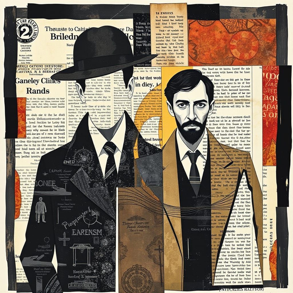 Sherlock and Watson in Constructivist Collage