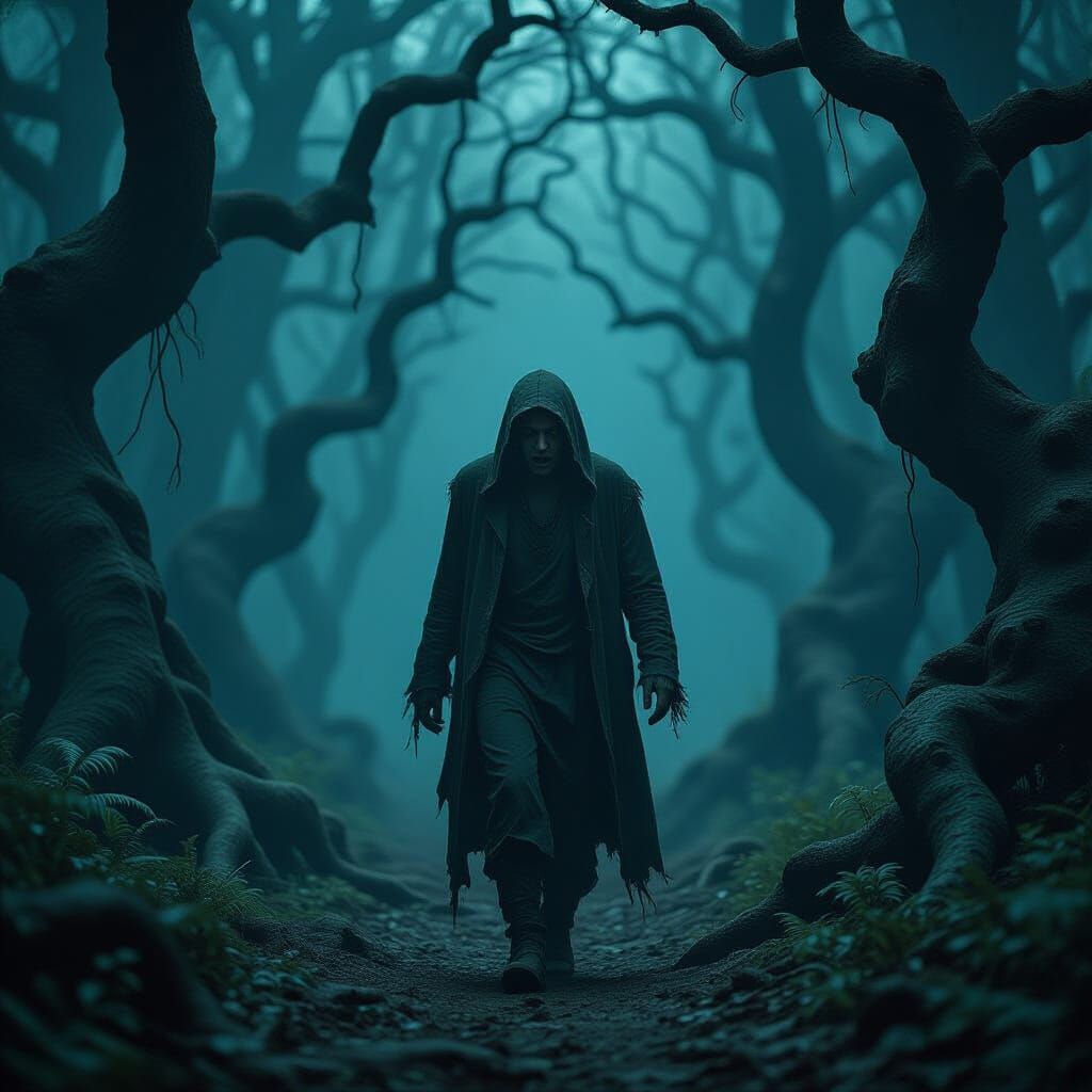 Dark Forest Panic: A Surreal Horror Escape