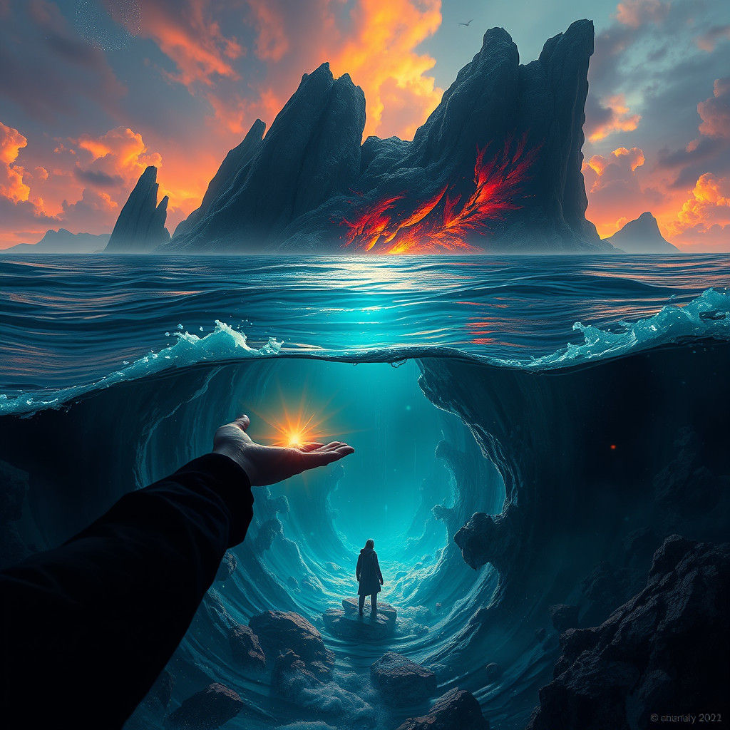 Mystical Ocean Treasure Beckons in Fantasy Concept Art