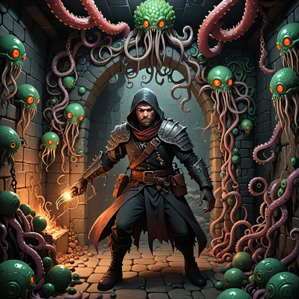 Hero Trapped in Eyeball Dungeon