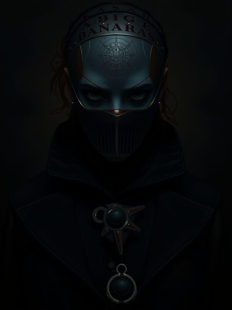 Woman in Cityscape: Digital Art