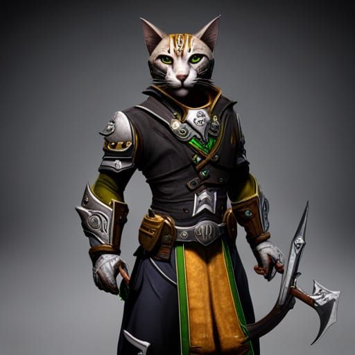 Tabaxi Assassin in Detailed Matte Painting