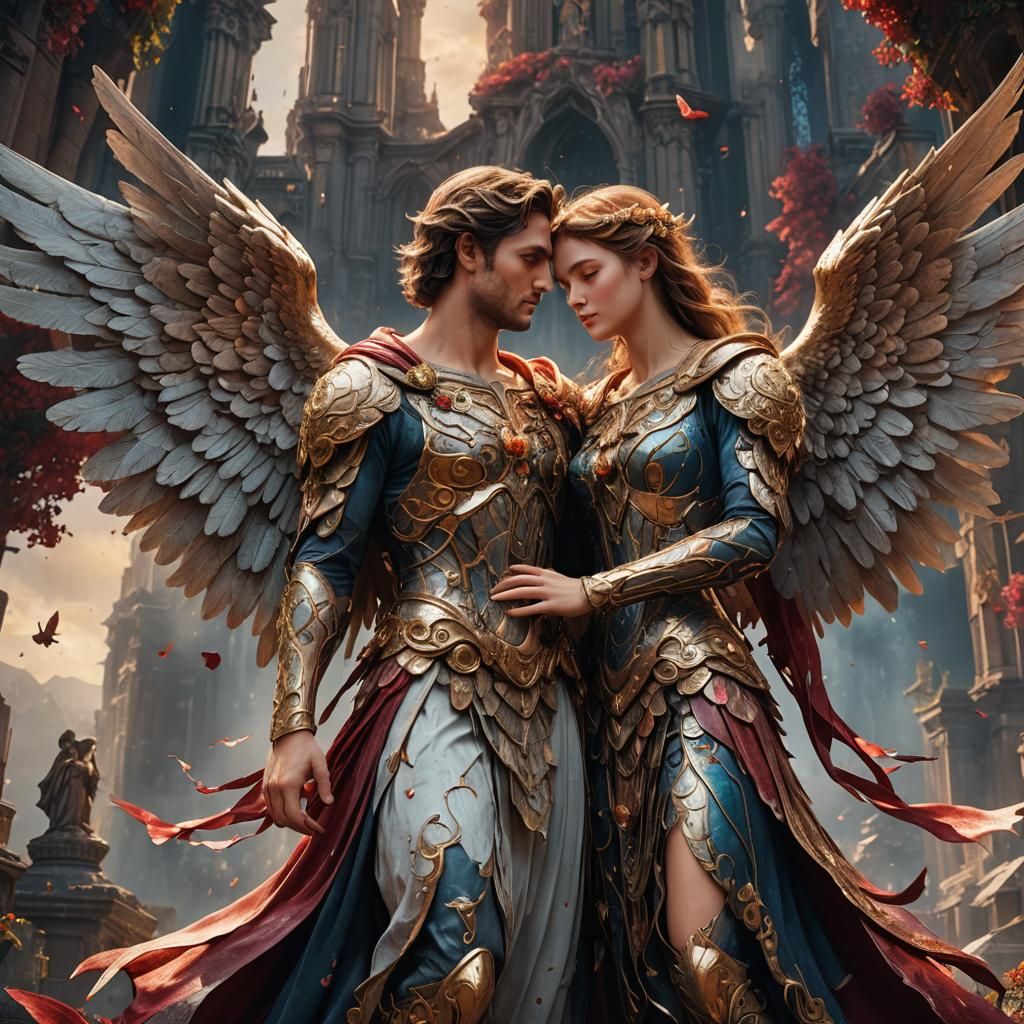 Angels in Love: Detailed Matte Painting