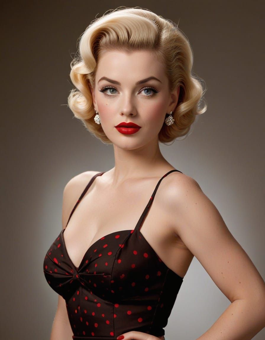 Betty "Blaze" Monroe: 1950s Pin-Up Glamour