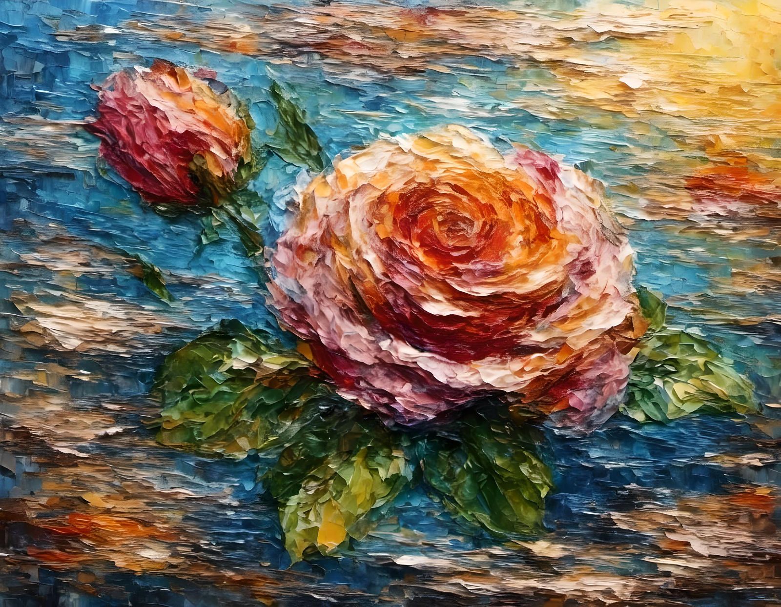 Painting, a Rose
