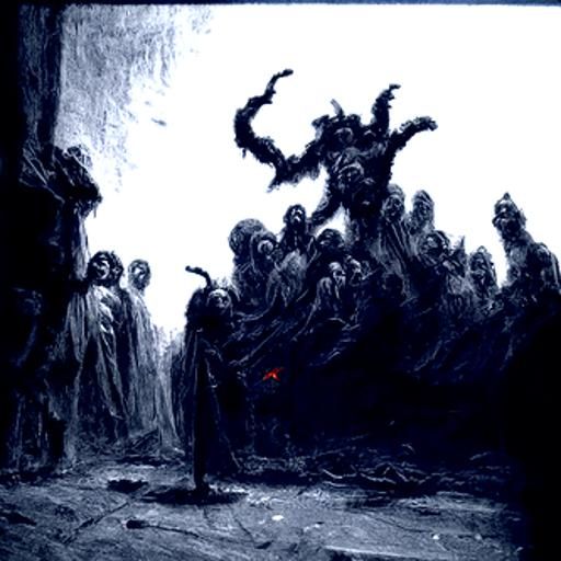 Gothic Horror Depiction of Hell