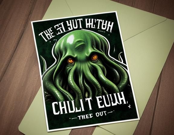 Postcard Featuring Cthulhu