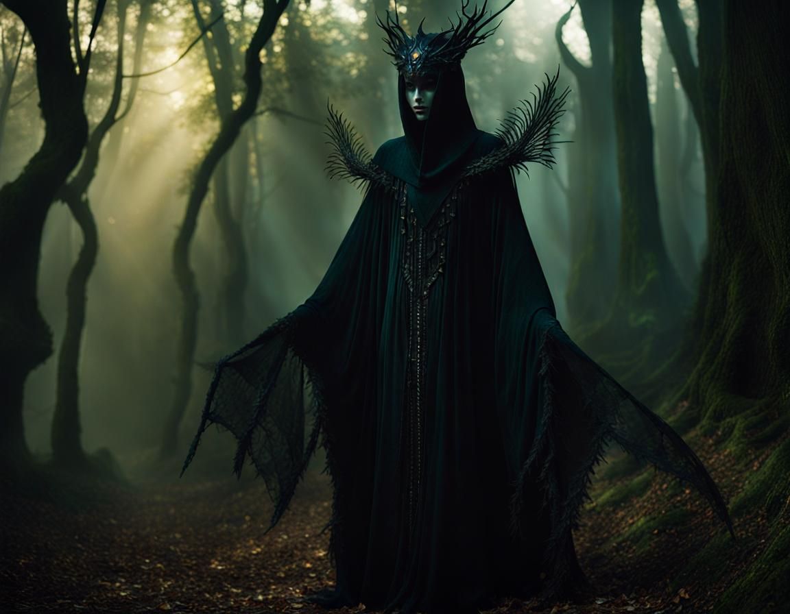 Luminescent Necromancers on Ice: A Whimsical Spectacle