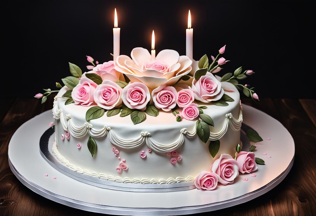 Third Wedding Anniversary Cake