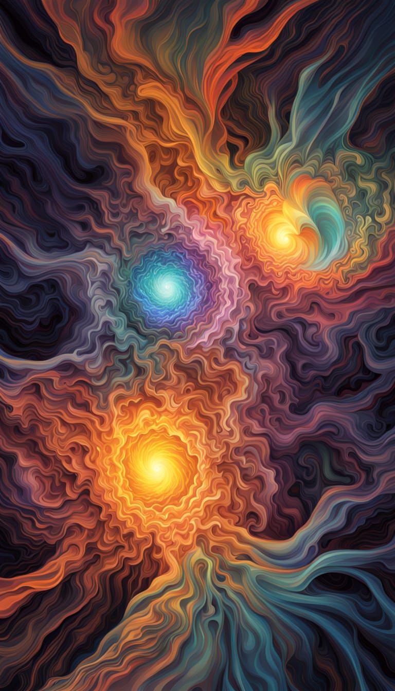 Extrapolate and Illustrate Four Separate Distinct Different Images of A Supermassive Black Hole in four Stages of a Tida...