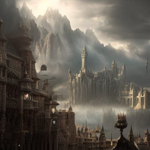 Epic Knight in Detailed Digital Matte Painting