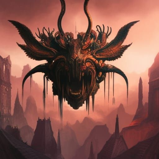 Dark Fantasy T-Shirt Graphic in Unreal Engine