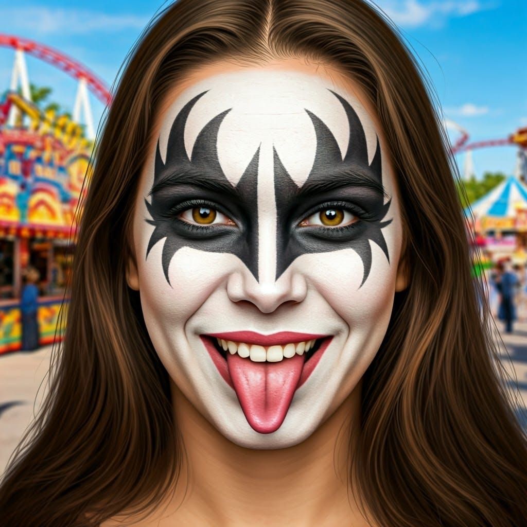 Gene Simmons Face Painting