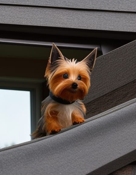 Creepy Demonic Yorkie Barking Sonic Waves