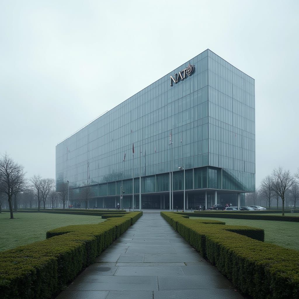 Modern Brussels NATO Headquarters in Stunning Glass and Stee...