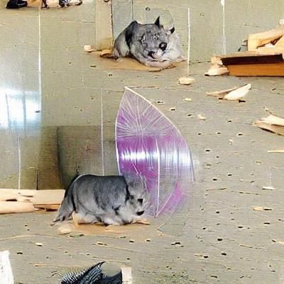 Chinchilla Portrait from Simple AI Prompt