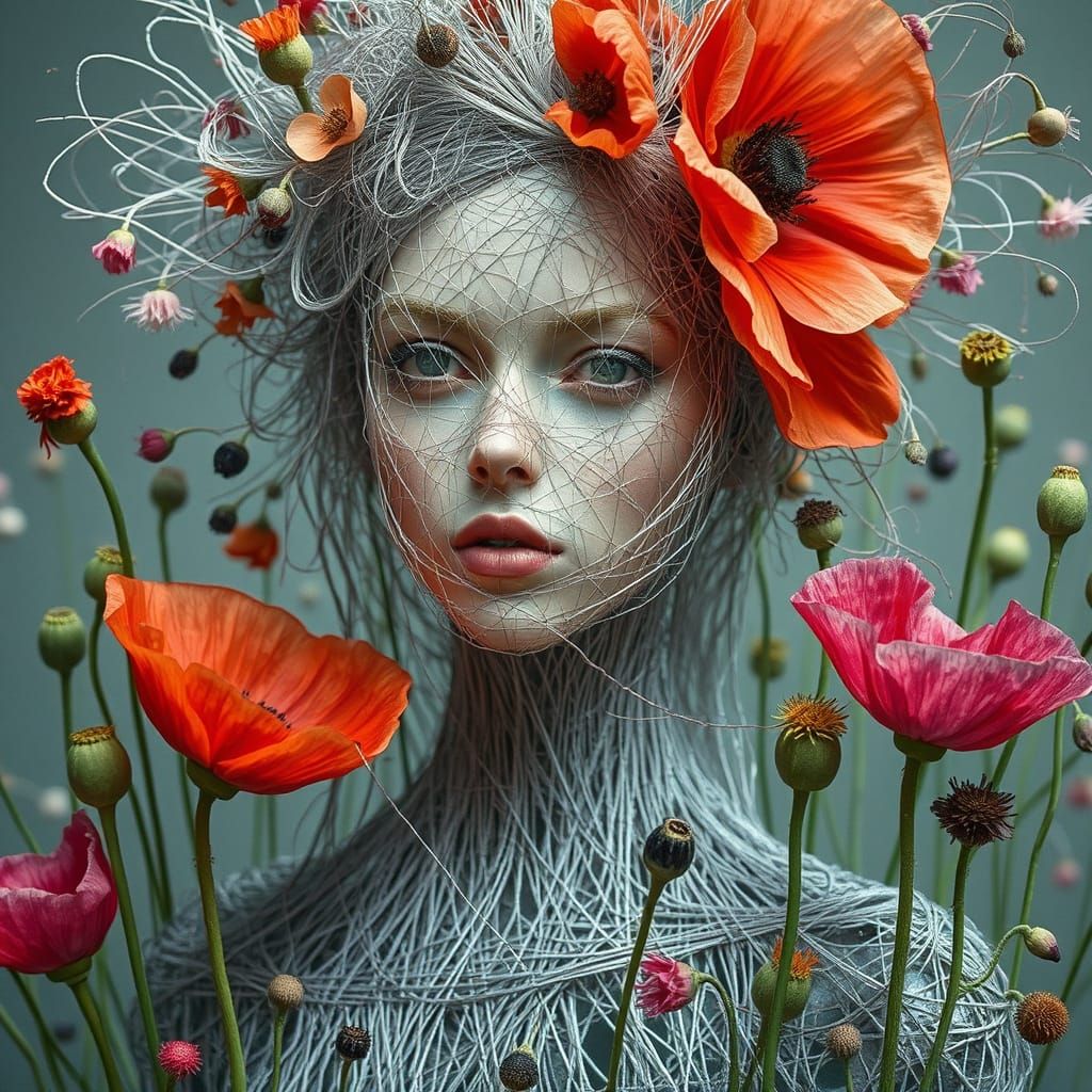 Dreamer: Sculptures of Glass and String Eco-Art