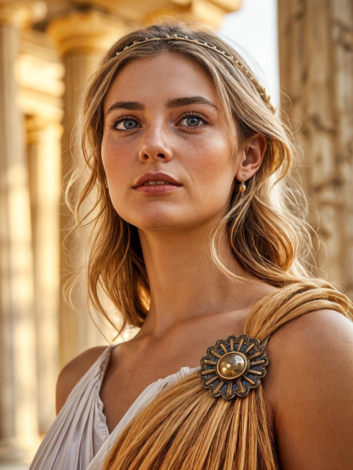 Ethereal 5th Century Goddess Exudes Ancient Wisdom in DSLR P...