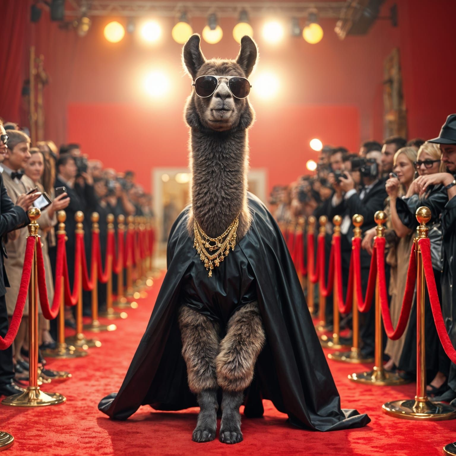 Alpaca Steals the Show on the Red Carpet