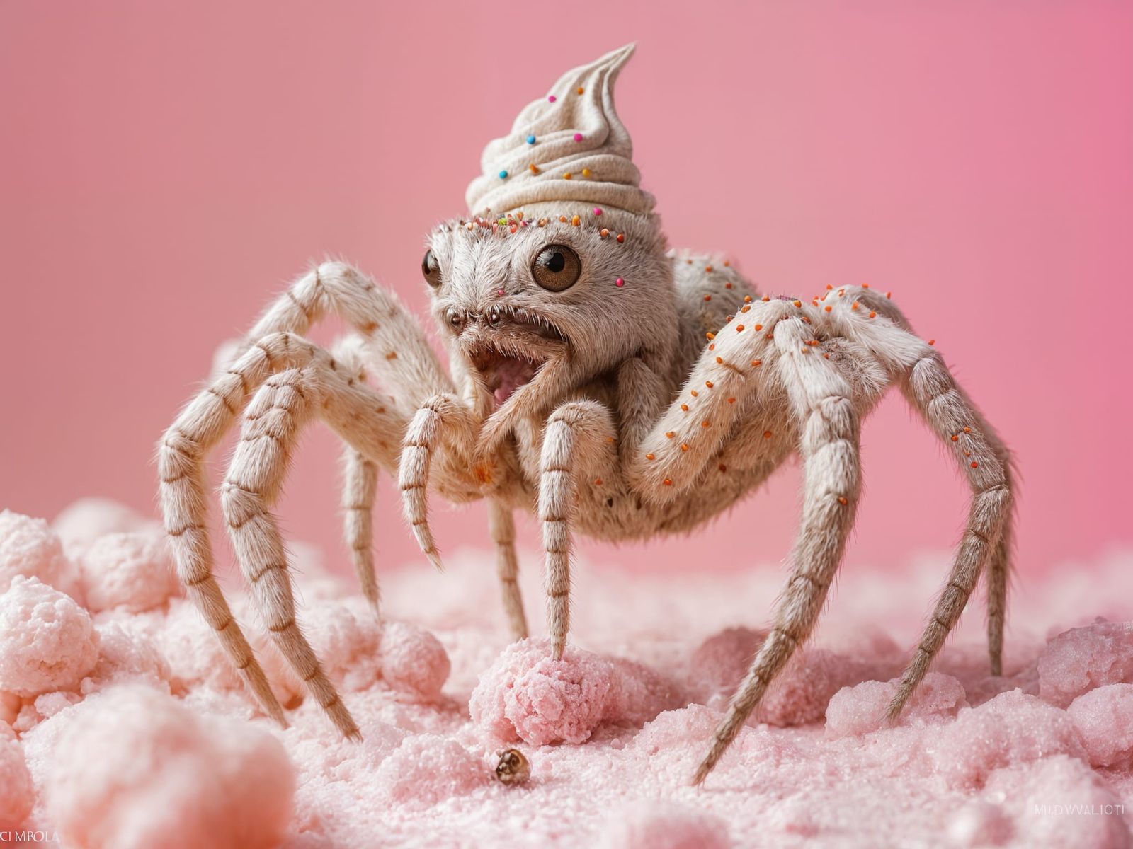Vanilla Ice Cream Demon Spider: Digital Matte Painting