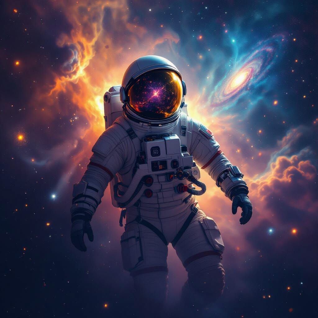 Astronaut Adrift in Nebula, Space Opera Style