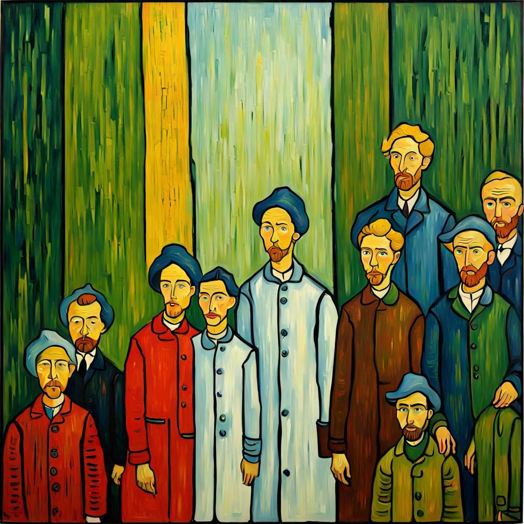 Van Gogh Style Oil Painting on Canvas