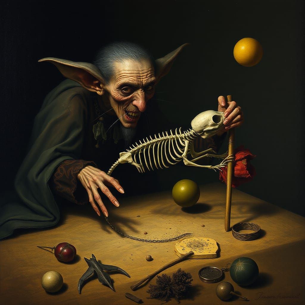 Vampire's Discovery: An Homage to Early Modern Art