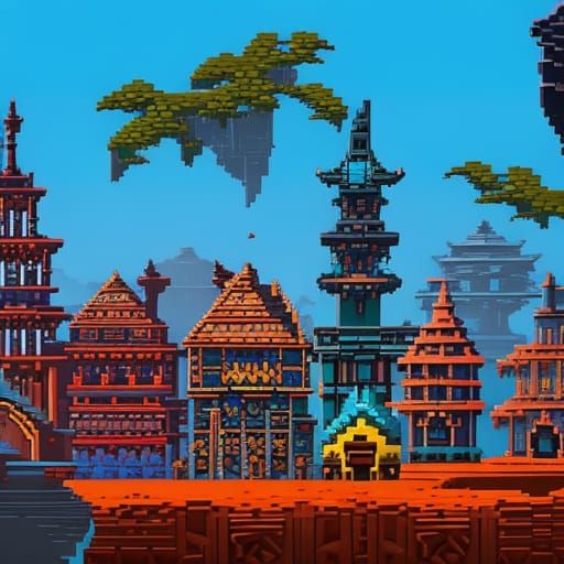 Vintage 8-bit Game Splash Screen