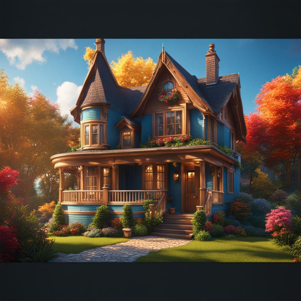 Photorealistic Home with Volumetric Lighting in 8K