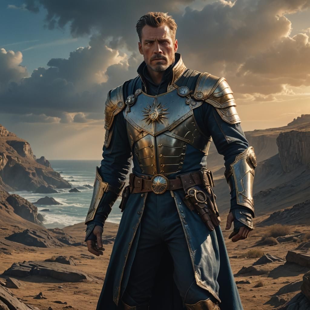 Captain Vesper in Detailed Matte Painting Style