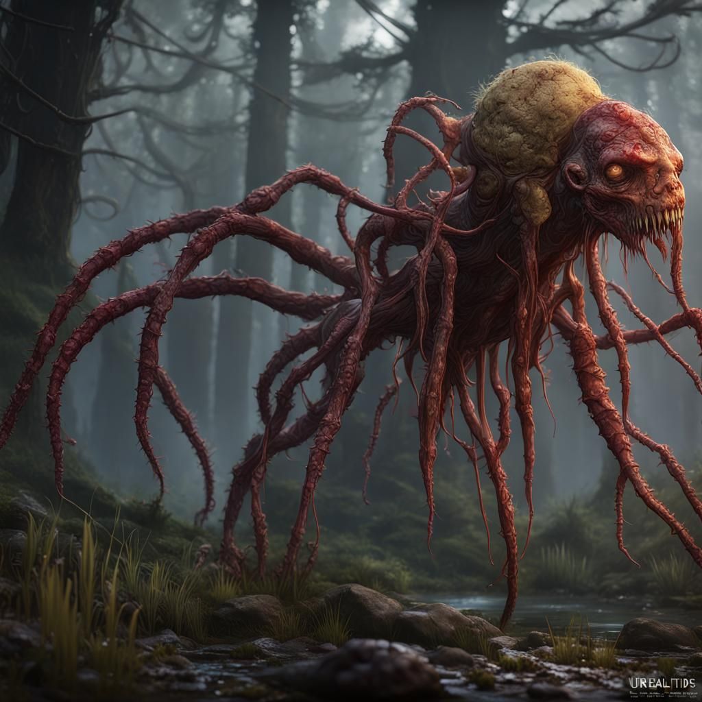 Detailed Cordyceps Zombie Matte Painting